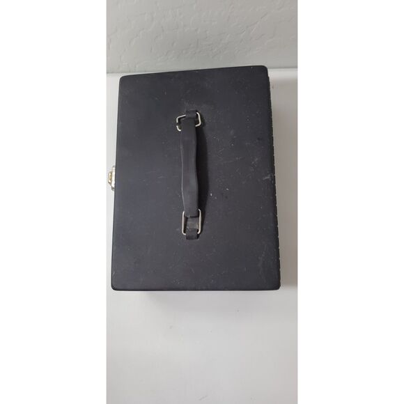 MMF Industries Major Metal Fab Co.  11 x 7.75 x 4 Black Cash Box ~Vintage~ - Picture 8 of 10